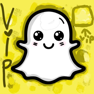 snap chat ghost with no eyes and no mouth
