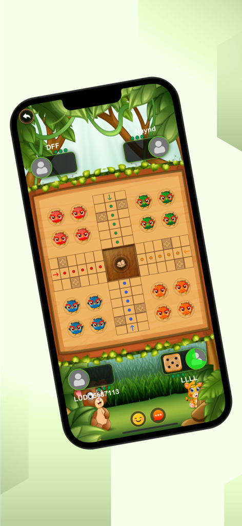 Ludo Jungle - Ludo Jungle board game interface with owl tokens