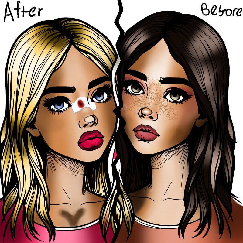 realistic girl split