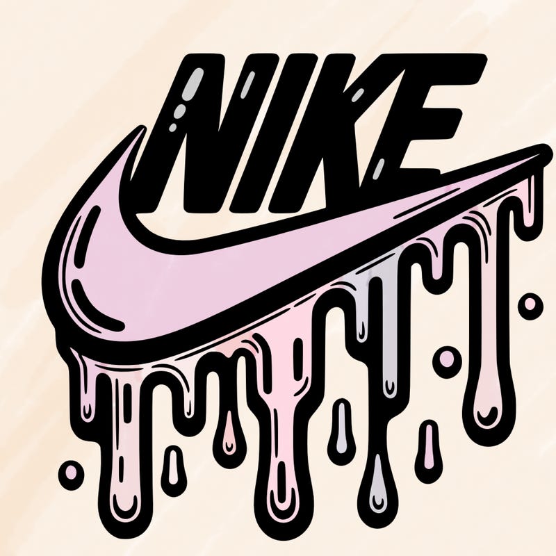dripping nike logo