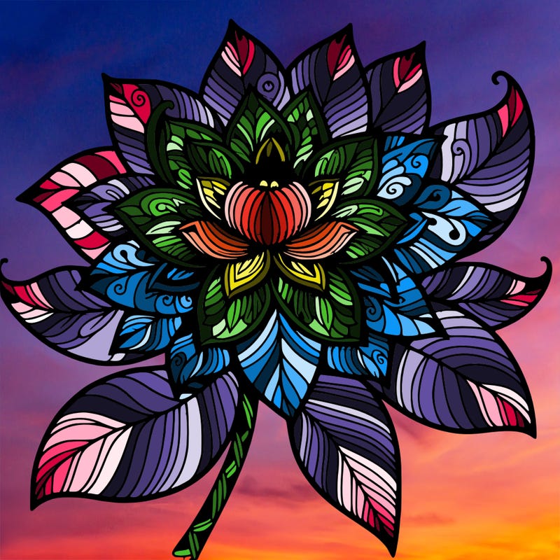 realistic intricate flower