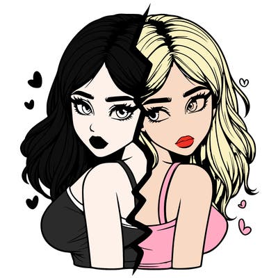 realistic girl split