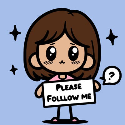 please follow me