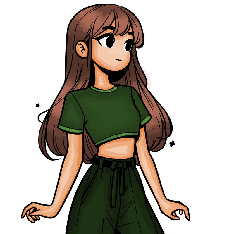 girl in a cute crop top