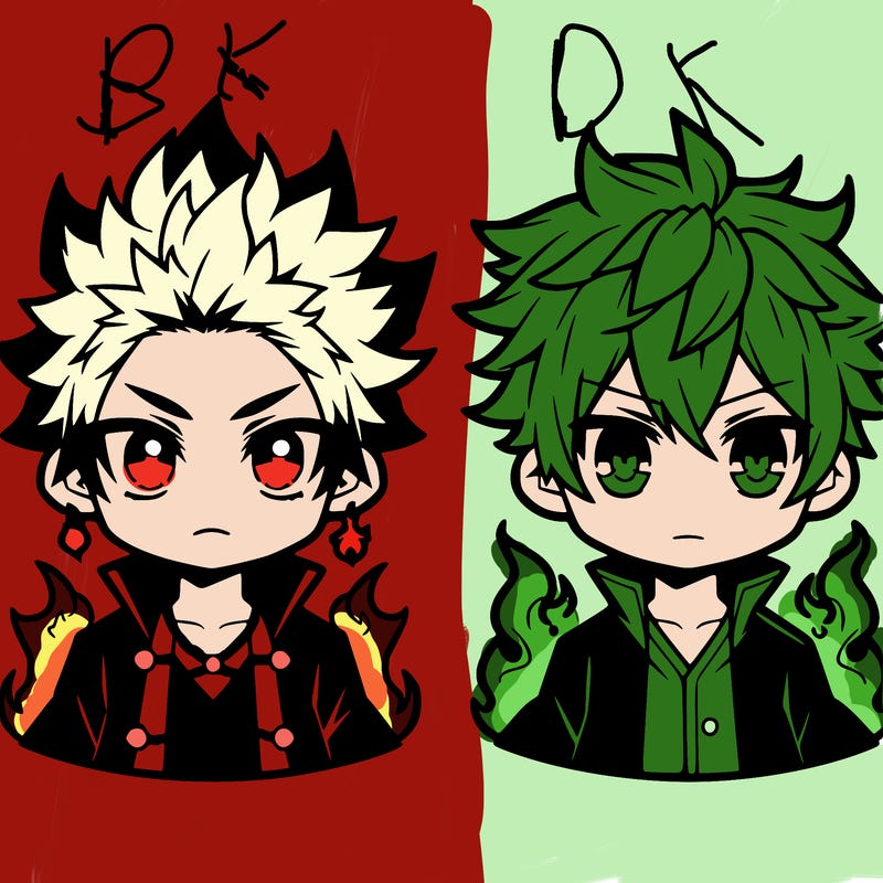 bakugo and deku