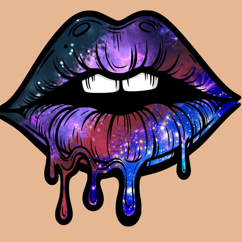 lips that look realistic and drip