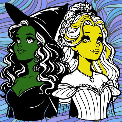 'elphaba and glinda (realistic)