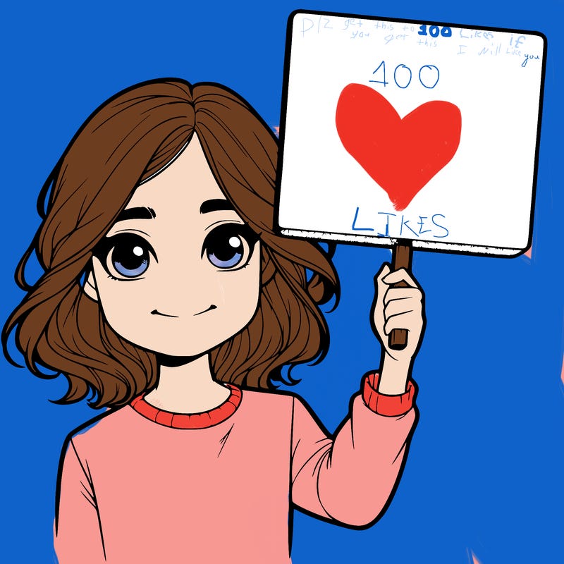 realistic girl holding up a sign