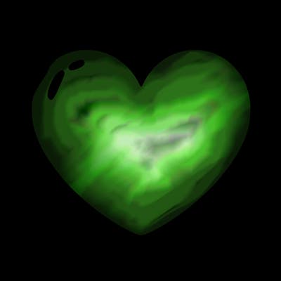 a blank heart