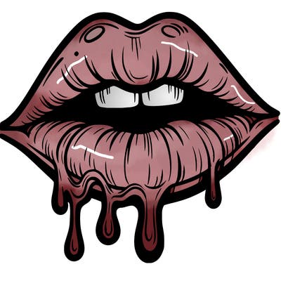 lips that look realistic and drip