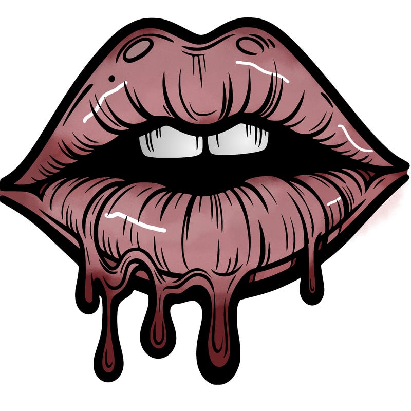 lips that look realistic and drip