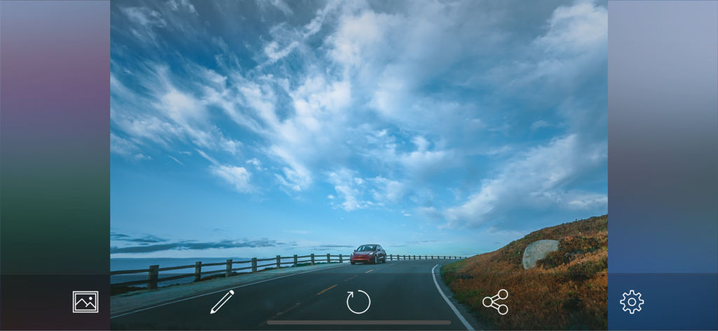 SkyAR - AI Change Photo Sky - AI edited landscape photo with a dramatic sky in the SkyAR app