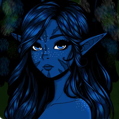 elf girl realistic dark fantasy