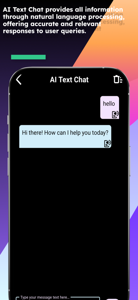 AI text chat interface of the English Dzongkha Translator app showing a conversational greeting exchange.