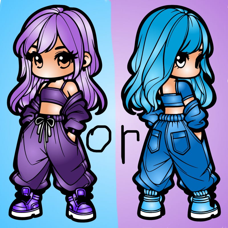 girl in crop top and baggy pants