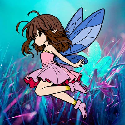 manga fairy flying