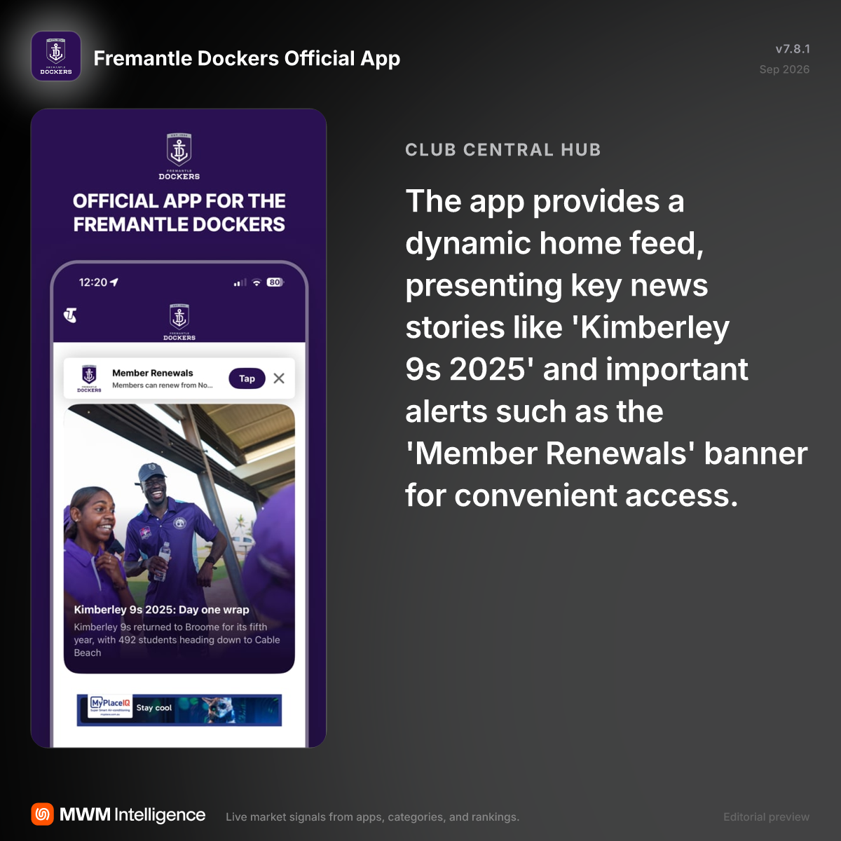 Fremantle Dockers Official App - Sports App | MWM