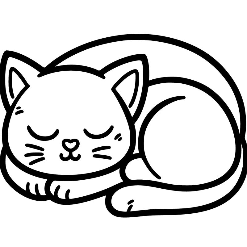 a cat that is sleeping