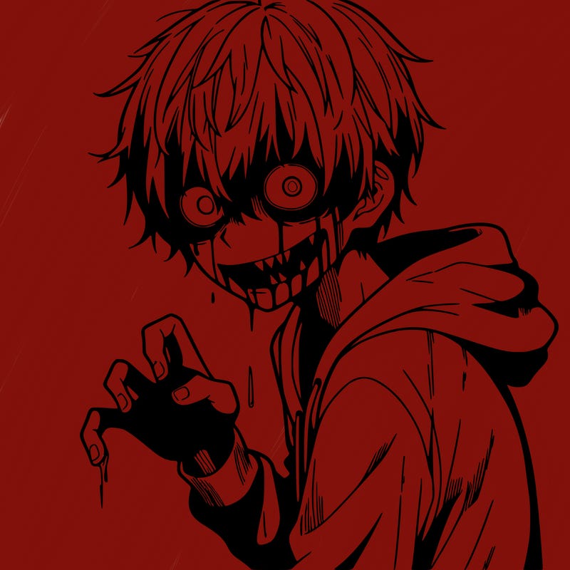 scary anime boy