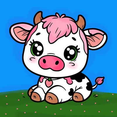 a cute cow