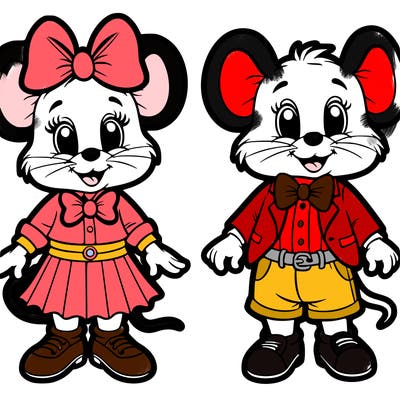 minnie amd mickey mouse