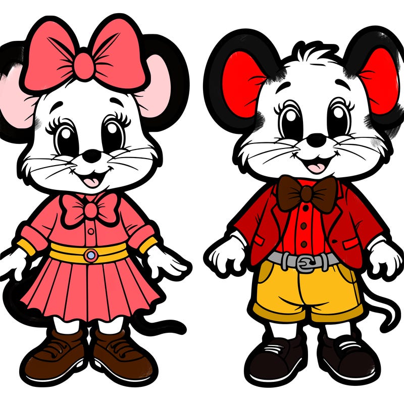 minnie amd mickey mouse