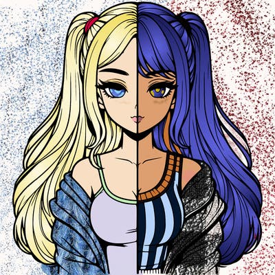 realistic girl split