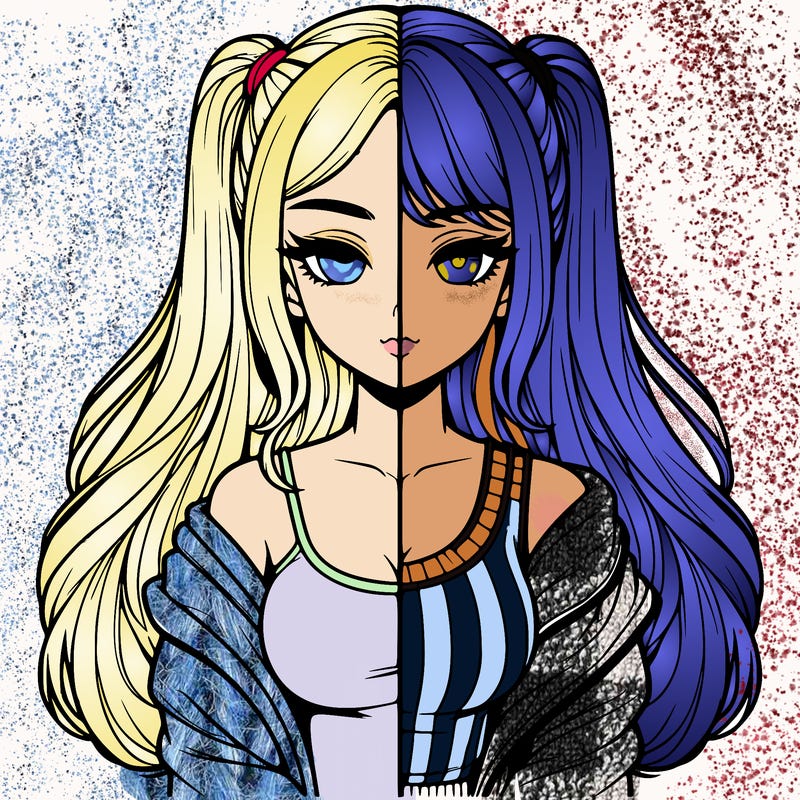 realistic girl split