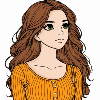 beautiful realistic, teenage girl