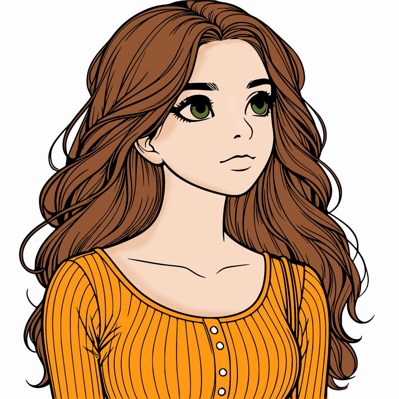 beautiful realistic, teenage girl