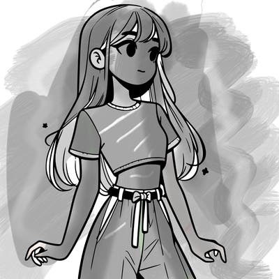 girl in a cute crop top