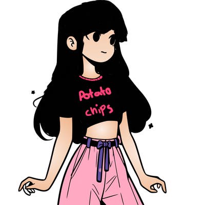 girl in a cute crop top