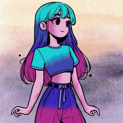 girl in a cute crop top