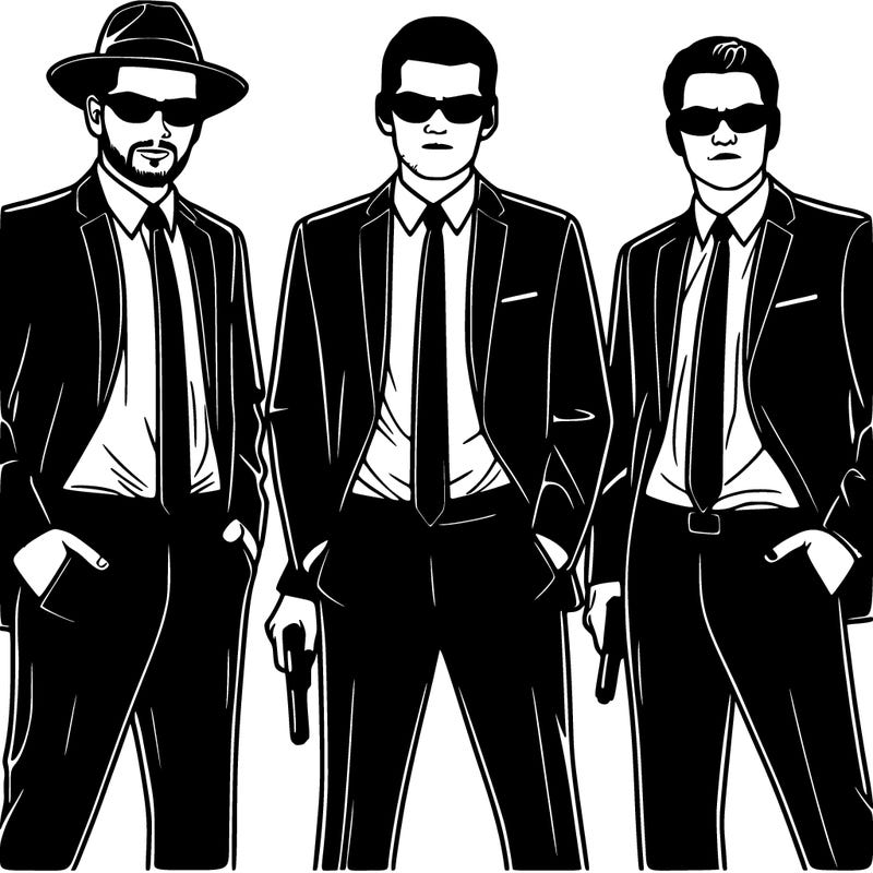 men in black realistic