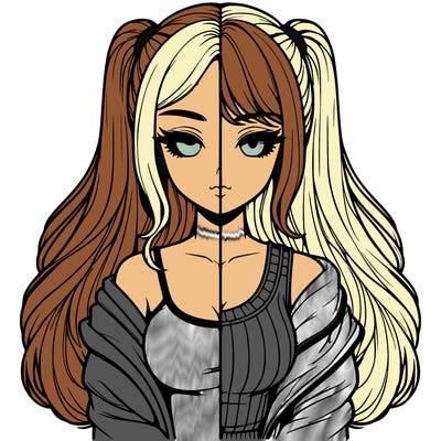 realistic girl split