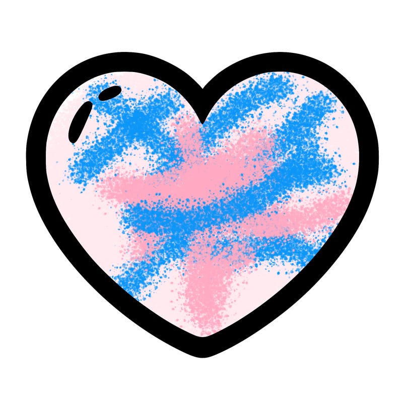 a blank heart