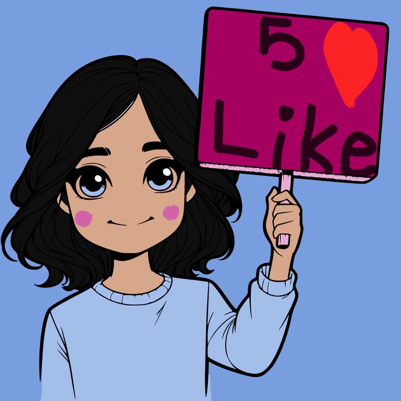 realistic girl holding up a sign