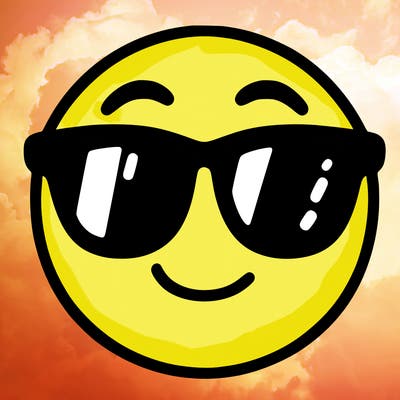 emoji with sunglasses