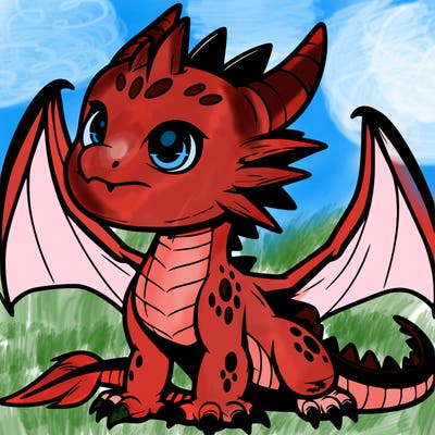fierce baby night dragon