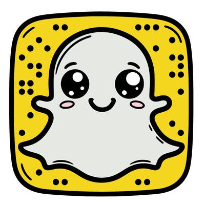 the real snapchat logo