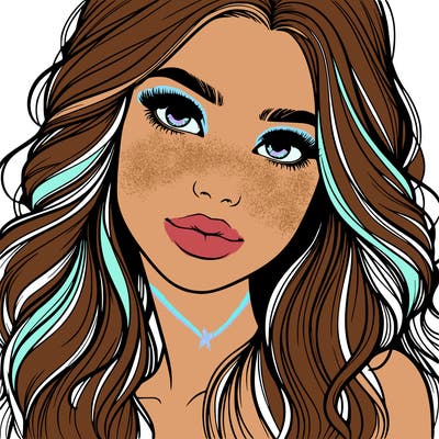 beautiful realistic girl