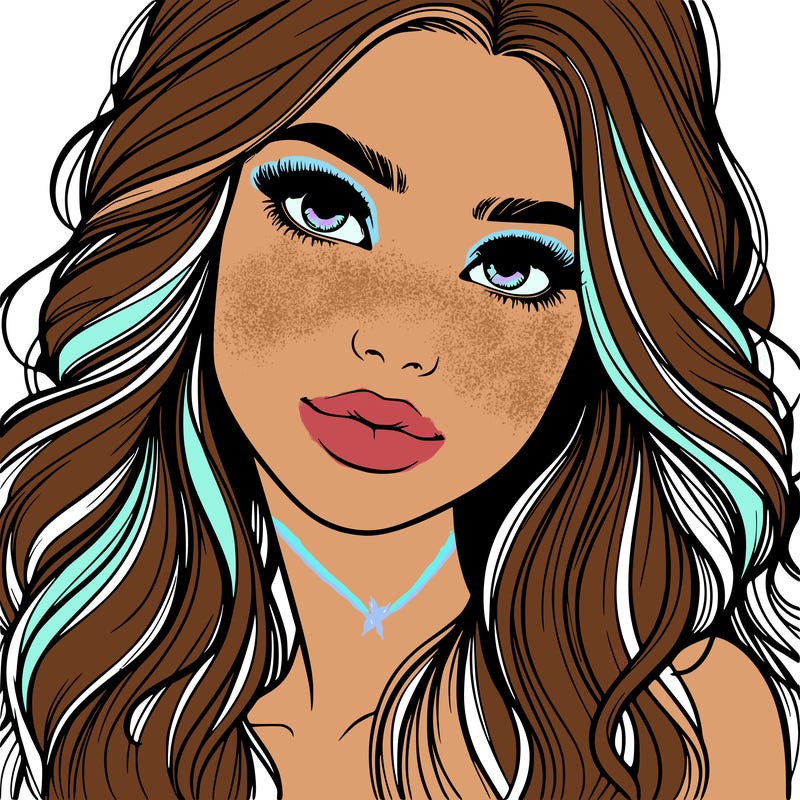 beautiful realistic girl