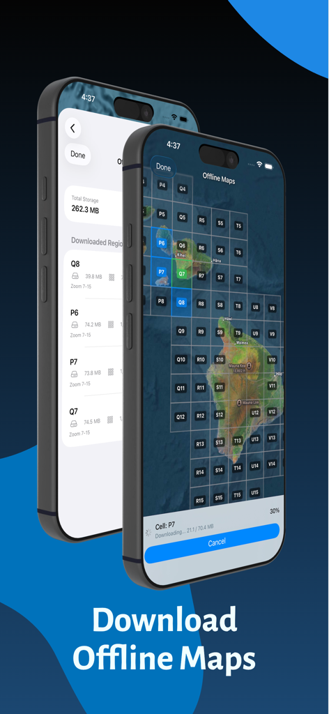 Hawaii Ocean Map - Interface for downloading offline ocean maps of Hawaii