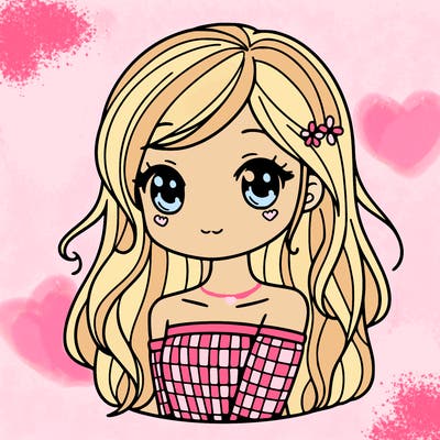 girl with pretty hair