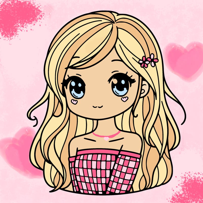 girl with pretty hair