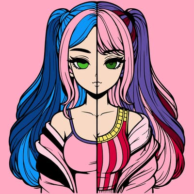 realistic girl split