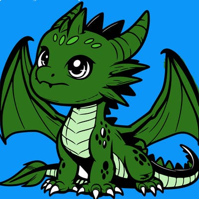 fierce baby night dragon