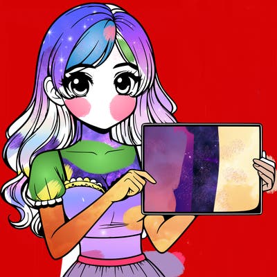 realistic pretty girl holding blank sign