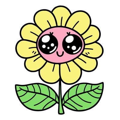 flower with eyes