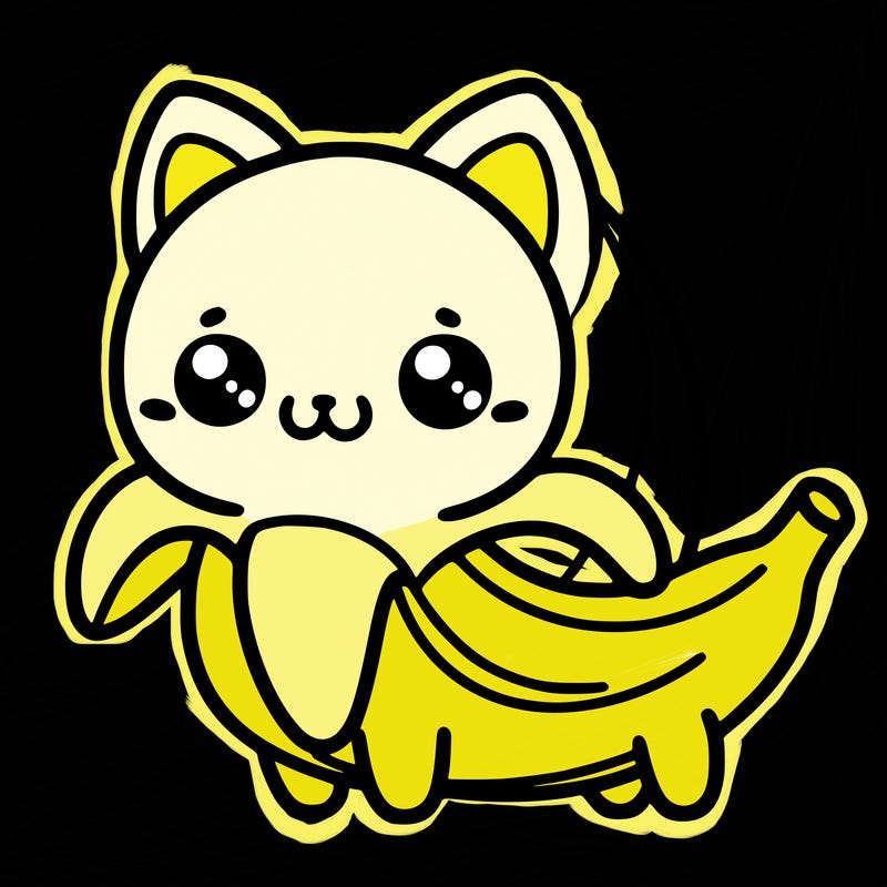 cute banana cat